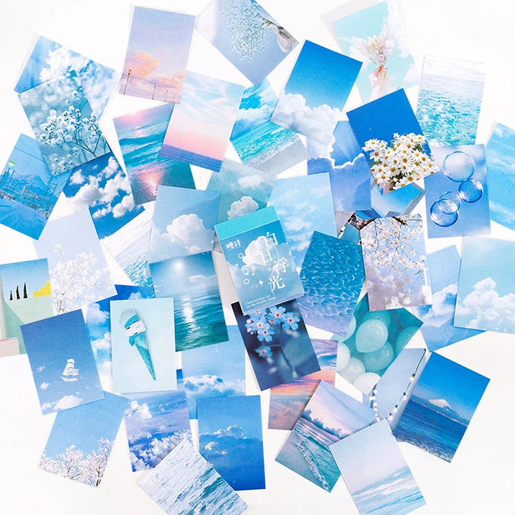 JIANQI 50 pcs Stickers book Decorative Scrapbooking Diary Album notebooks hand made Collage material junk journal supplies