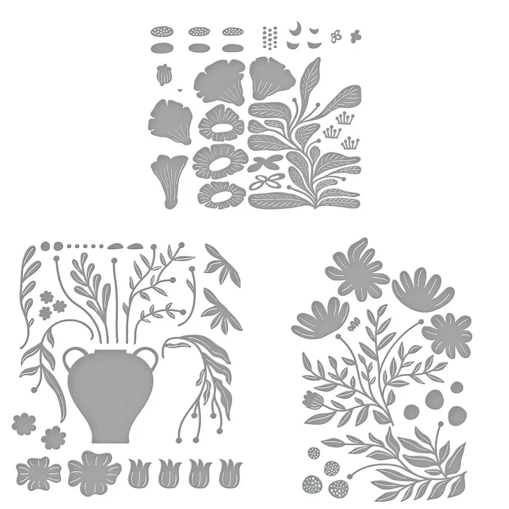 Freshly Picked Angel Trumpet Etching Frame Dies Scrapbook Diary Decoration Stencil Embossing Template DIY Greeting Card Handmade