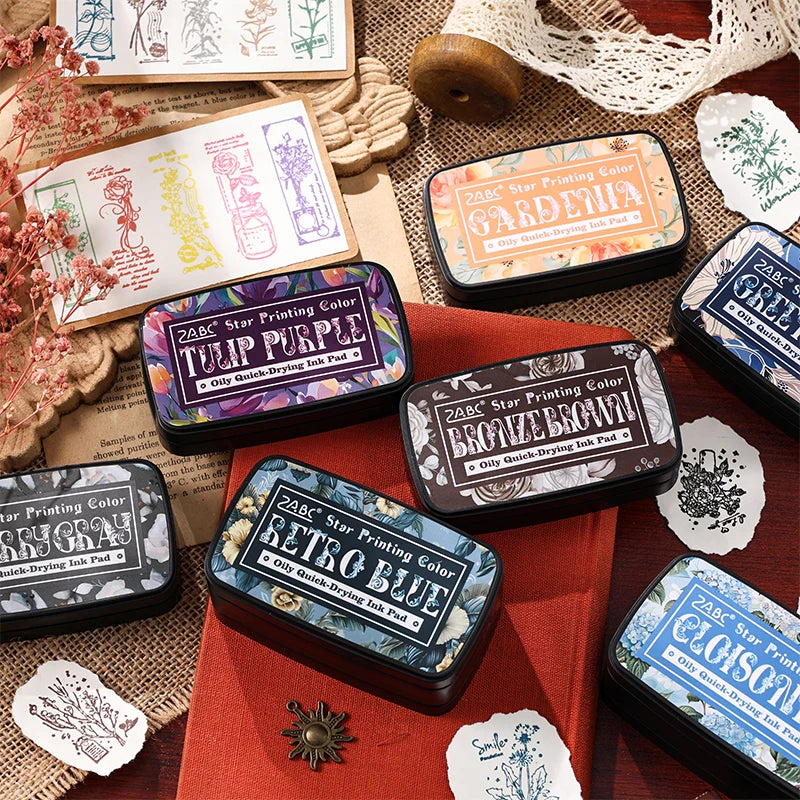 Colorfull Multicolor Ink Pad Planner Stamps Art Scrapbook Student Supplies Self Ink Stamp Inkpad School Accessories Stationery