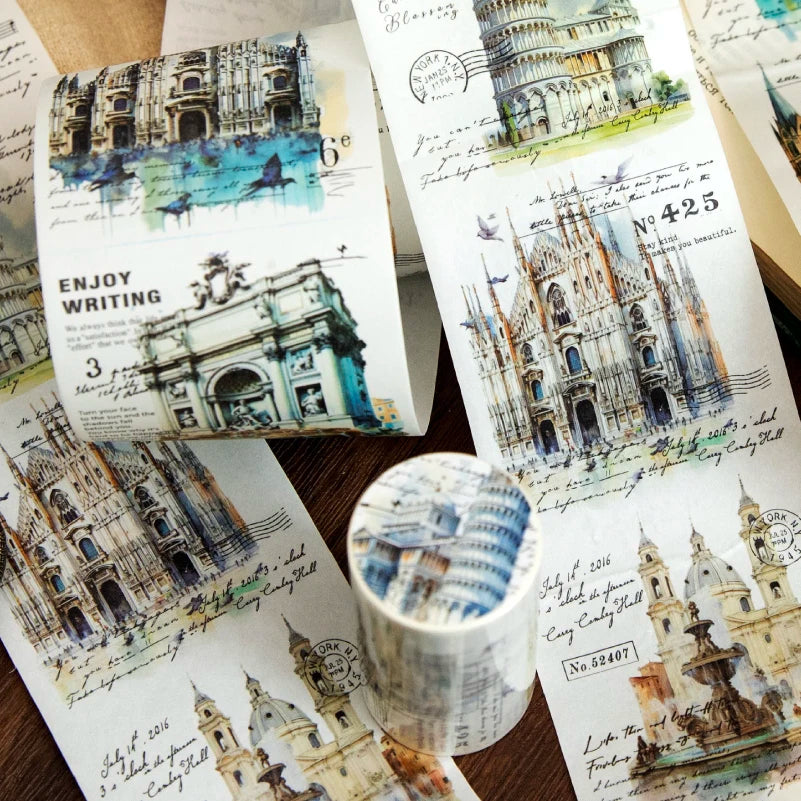 75mm*2m 1pc Washi Tape Creativity Scrapbooking Hand Account Adhesive hand made Diy Junk Journal Supplies Craft Supplies