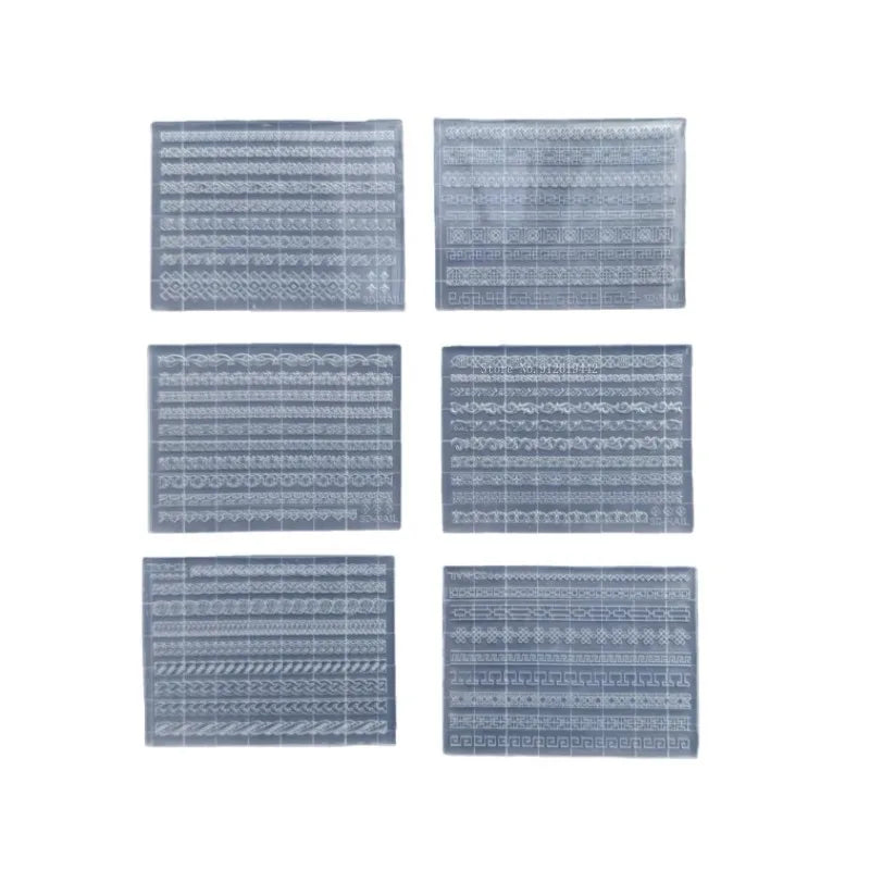 Lace relief patterns Chinese style patterns sweater texture silicone mold DIY Ultra-light clay doll Clothing Texture making tool