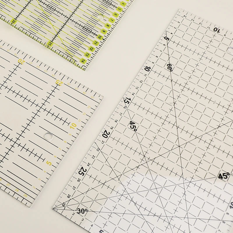 1Pcs Acrylic Multisize Patchwork Ruler Transparent Drawing Ruler Office School Sewing Measuring Supplies Tailor Tools