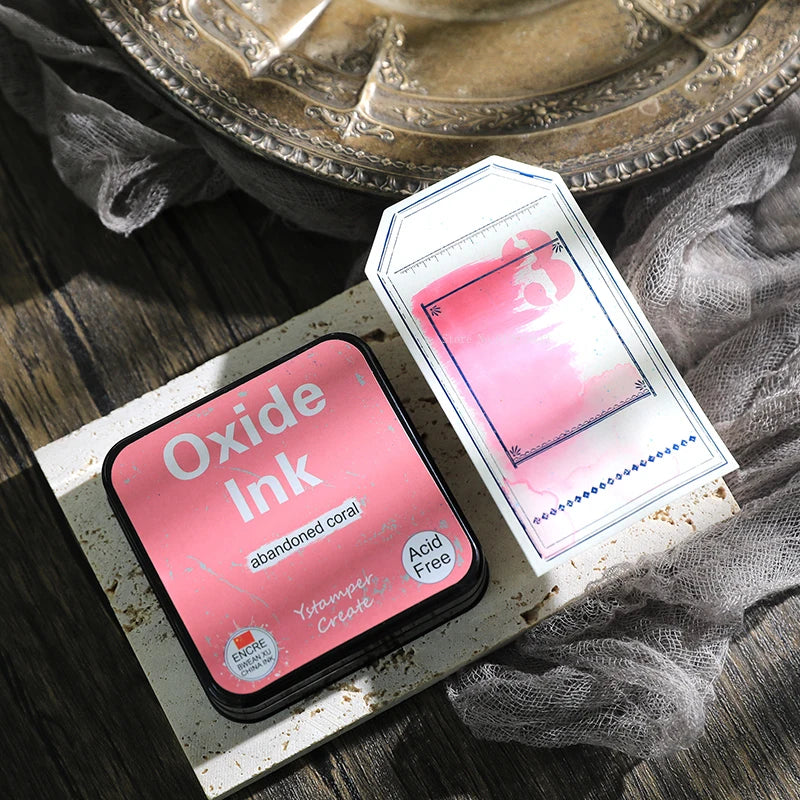 Oxidized Water-based Ink Pad Smearing Art Magazine Manual Ledger Seal DIY Envelope/Birthday Greeting Card Decorative Pigment