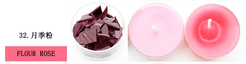 34-color candle dye diy scented candle making pigment flake soy wax pigment color block soy candle making kit diy supplies