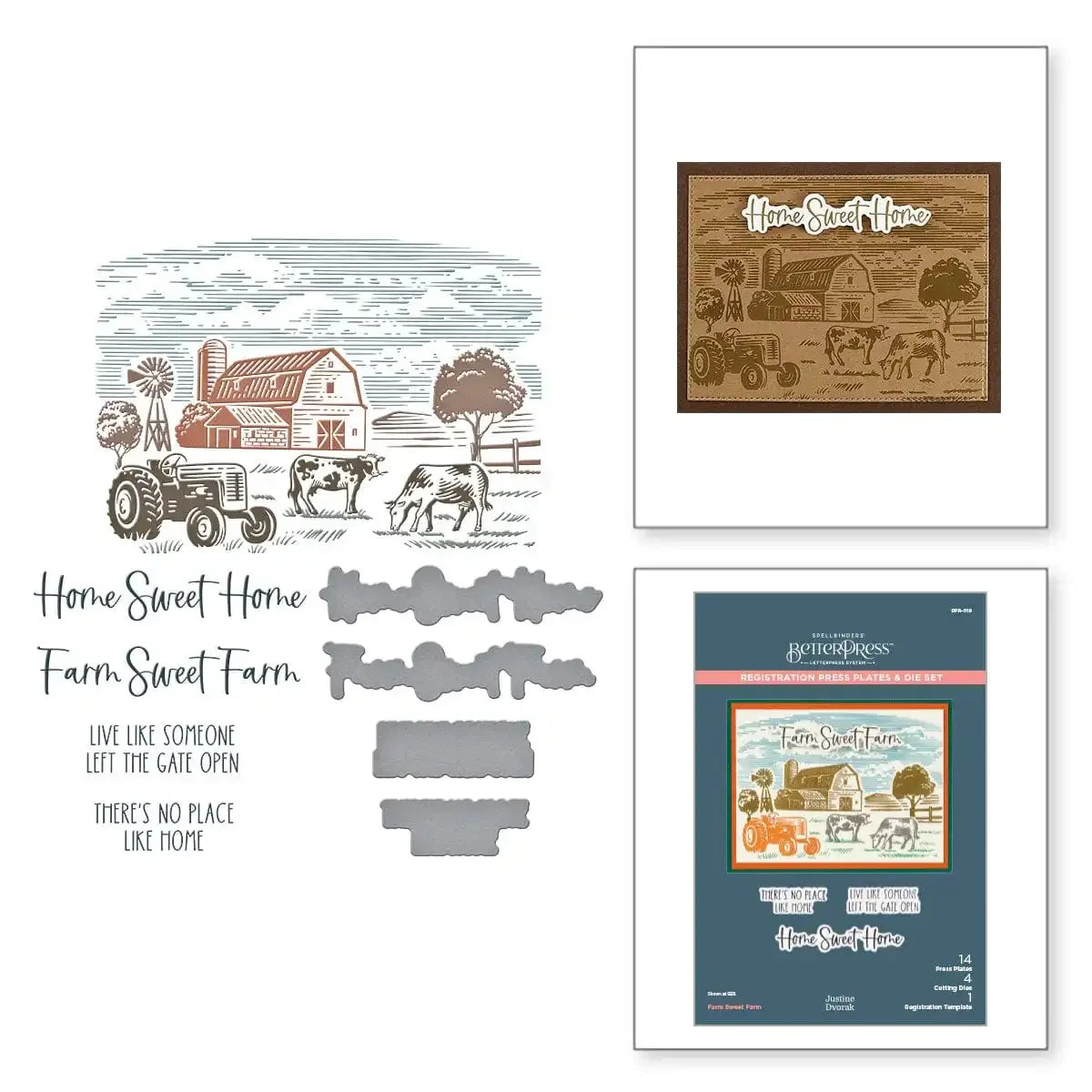 Farm Sweet Farm Registration Betterpress 2025 New Metal Cutting Dies For Diy Scrapbooking Crafts Maker Photo Album Template