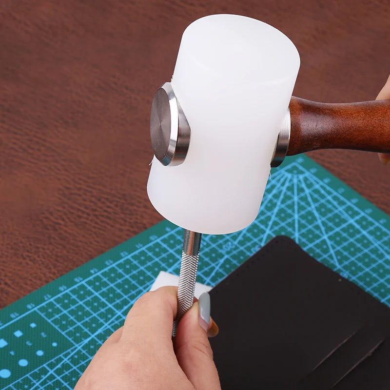 A5/A4/A3 PVC Leather Craft Tool Cutting Mat DIY Double-Sided Self-Healing Mat Bottom Plate Cutting Tool Set with Hammer