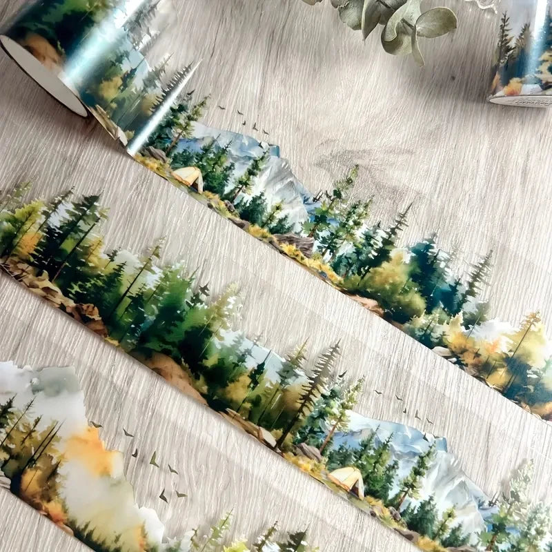 JIANQI 45mm*2m 1pcs/lot Decorative Adhesive tapes trail Scrapbooking DIY Scrapbooking Stickers