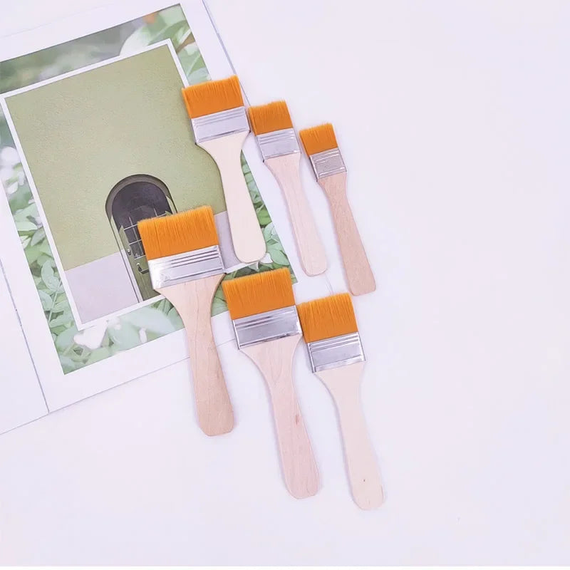 12pcs/set Nylon Paint Brushes Set for Acrylic Oil Drawing Watercolor Wooden Painting Brush Tools Art Supplies
