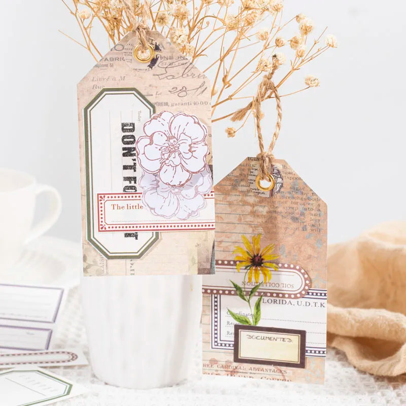 50 pcs border material paper Decorative Scrapbooking Diary Album Background paper Diy hand made junk journal supplies