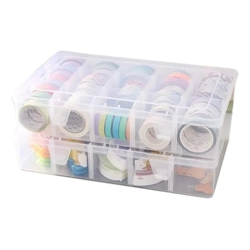 Washi Tape Box Organizer Storage Masking Tape Desktop Tape Diy Sticker Roll Tape Holder Storage