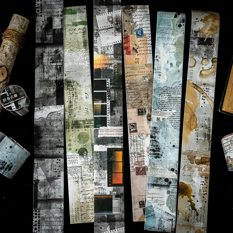 JIANQI 50mm*2m PET Tapes Mottled and blurred DIY Scrapbook Decor Photo Album Collage Junk Journal Materials Aesthetics Stickers