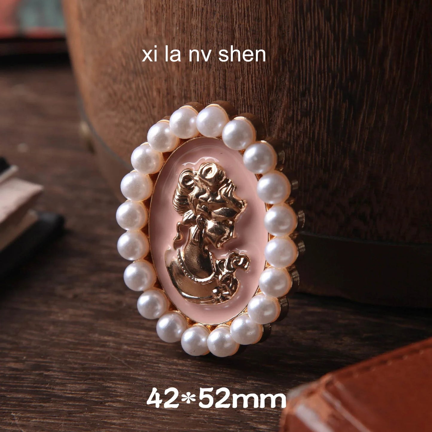 JIANWU Camellia Beauty Series Vintage Pearl Flower Landscaping Material Metal Clip Creative DIY Journal Stationery