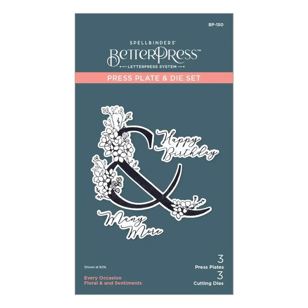 Floral Sentiment Press Plate 2025 NEW Cutting Dies Scrapbook Diary Decoration Stencil Embossing Template DIY Greeting Card