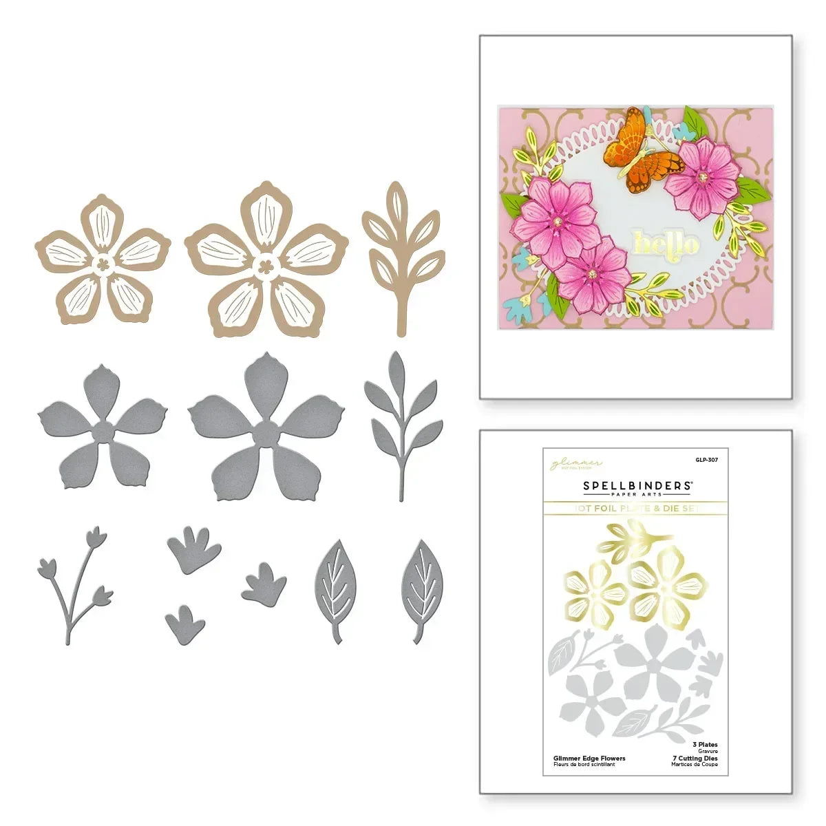 SP Flower Die& Hot Foil Bird Metal Cutting Dies Scrapbook Diary Decoration Stencil Embossing Template DIY Greeting Card Handmade