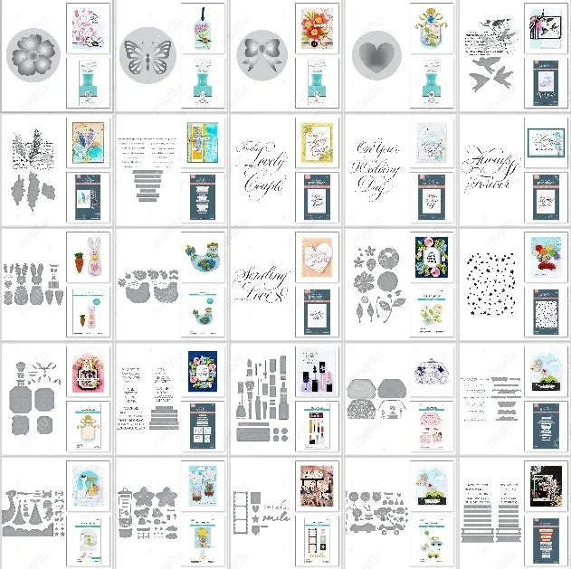 Flawless Sentiments 2025 New Metal Cutting Dies For Diy Scrapbooking Crafts Maker Photo Album Template Handmade Decoration