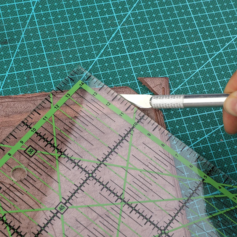 16Pcs Rotary Cutter Kit Carving Knife with 5pcs Blades Leather Craft Cutting Tool Set for PVC Cutting Mat Acrylic Ruler