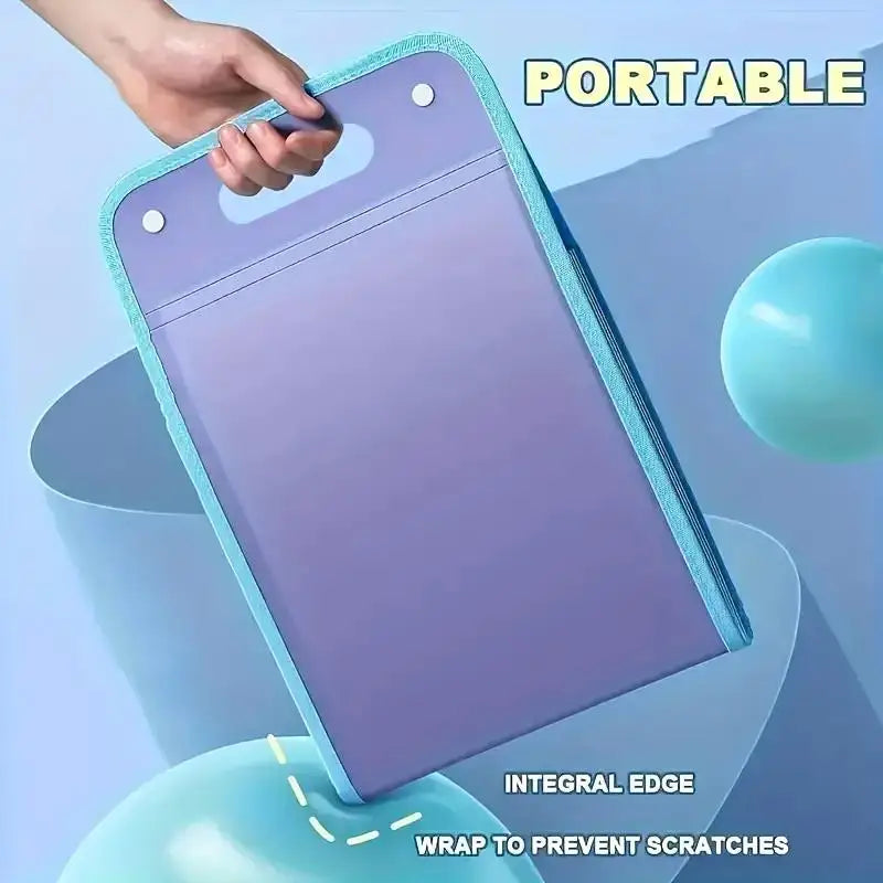 Waterproof A4 Vertical File Organizer with 13 Pockets, Thick PP Translucent Document Holder, Multi-Color Office Storage Folder