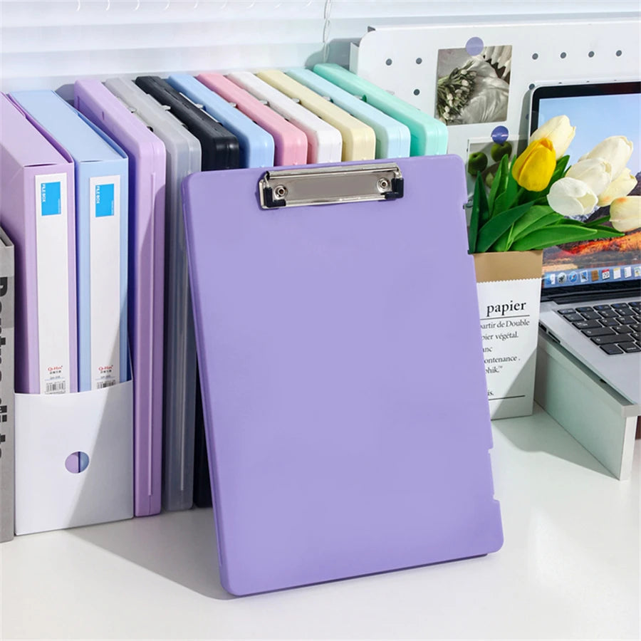 1pc Multi-Functional A4 Clipboard Document Holder - File Organizer with Sturdy Acrylic Board Clip for Office, School