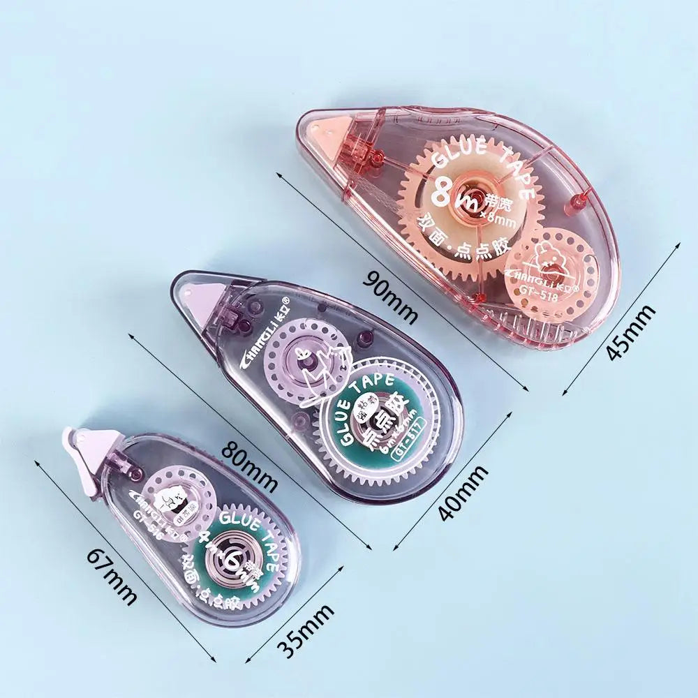 School Supplies Diary Journal Photo Album DIY Stationery Double Sided Adhesive Tape DIY Craft Supplies Dot Glue Roller Tapes