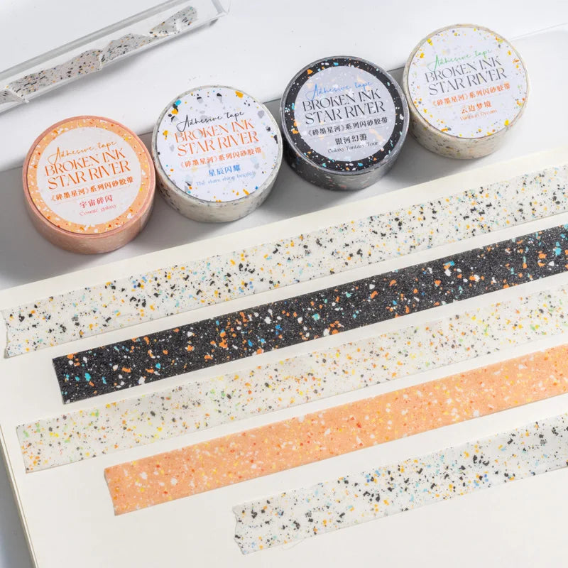 15mm*2m paper Tapes Star River Fragments DIY Scrapbooking Decor Photo Album Collage Junk Journal Materials Aesthetics Tapes