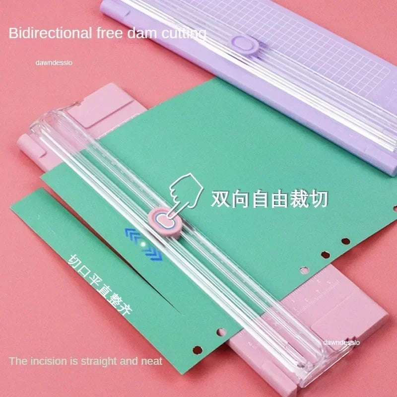 Plastic Base Paper Trimmer Portable A4 Paper Cutting Machine Photo Cutter Scrapbook Blade Home Office Art Crafts Tools