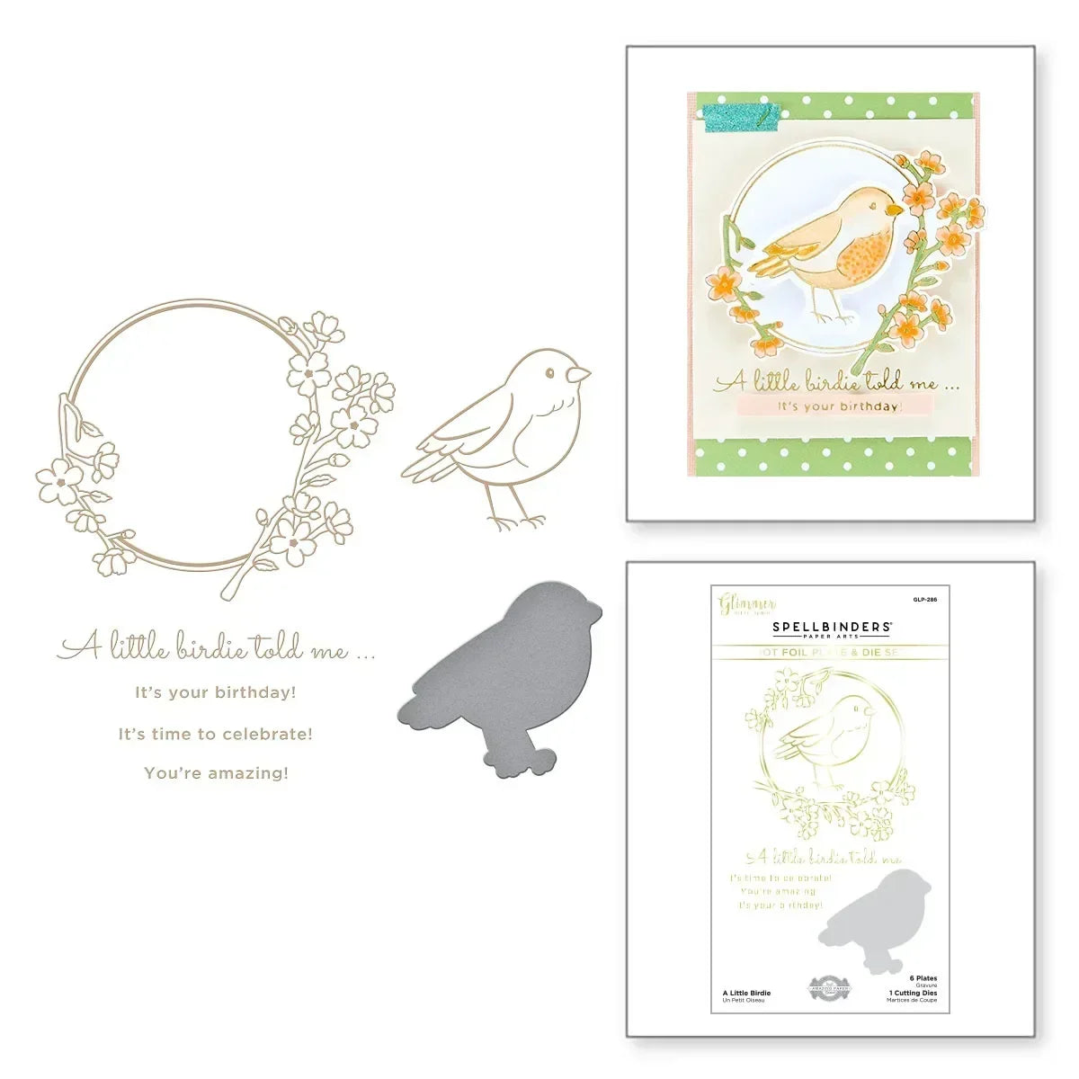 SP Flower Die& Hot Foil Bird Metal Cutting Dies Scrapbook Diary Decoration Stencil Embossing Template DIY Greeting Card Handmade