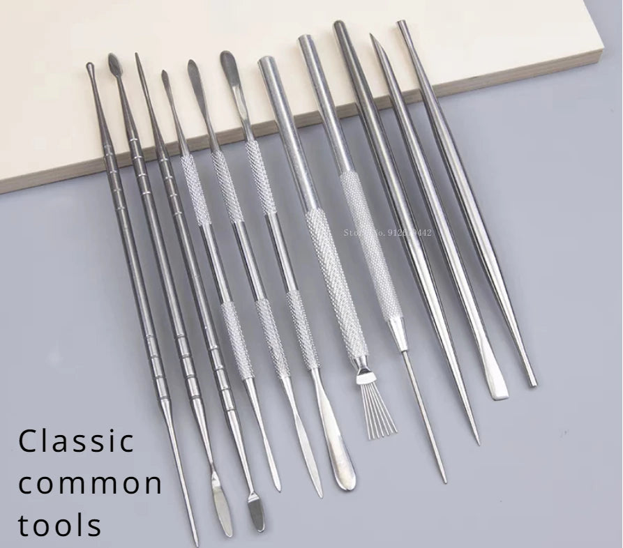 6-16 Pieces/set of Ultra Light Clay Doll Face Fine Sculpture Tools DIY Polymer Clay Animation Cartoon Character Sculpting Tools