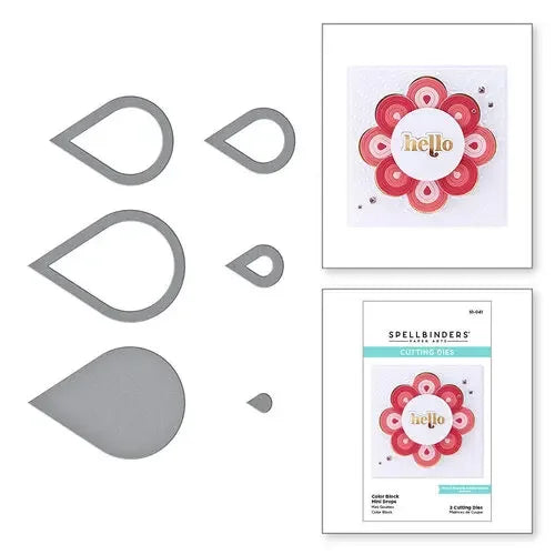 Raindrops and Triangles Pop-Up Stand-Up Dies Scrapbook Diary Decoration Stencil Embossing Template DIY Greeting Card Handmade