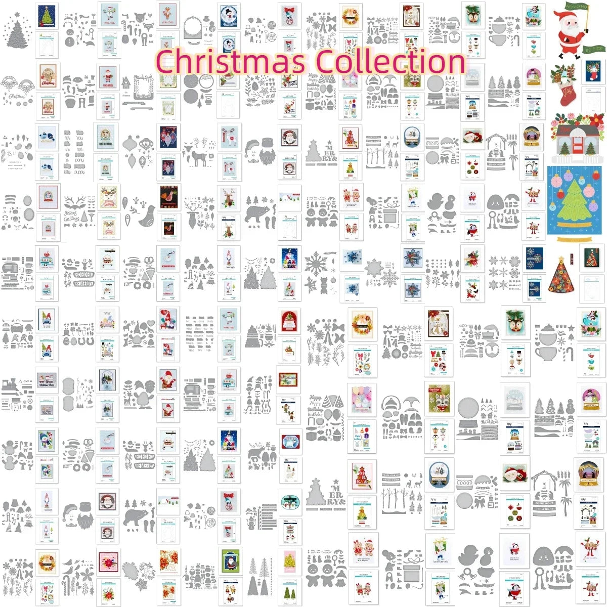 Christmas Collection Part-1 Socks 2025 New Metal Cutting Dies Scrapbook Diary Decoration Embossing Template Diy Greeting Card