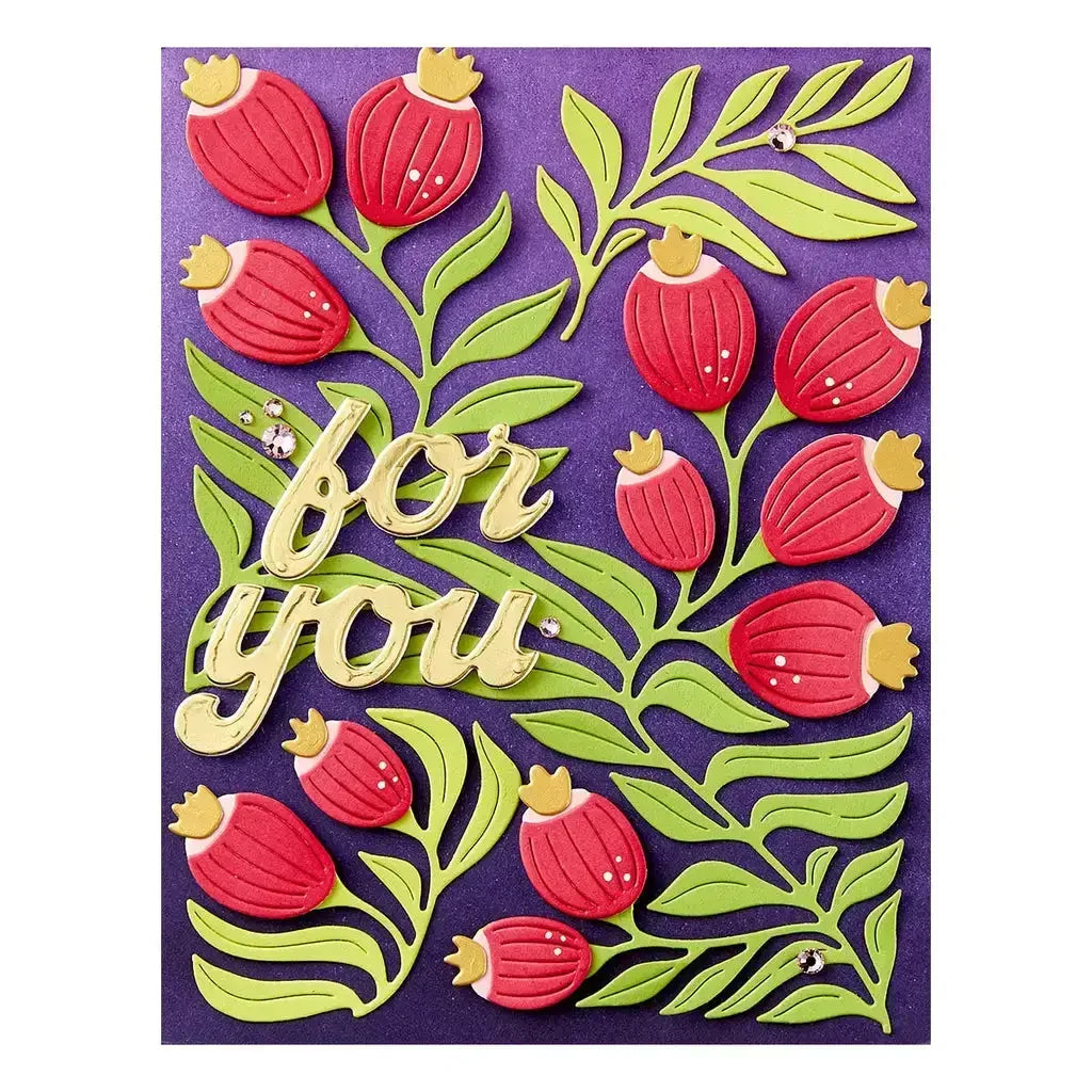 Fresh Picked Anemones Etched 2025 NEW Cutting Dies Scrapbook Diary Decoration Stencil Embossing Template DIY Greeting Card