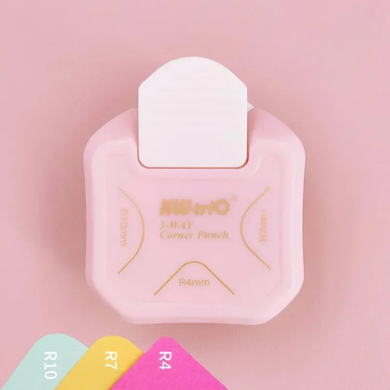 3 Way Corner Rounder Punch, 4mm, 7mm, 10mm 3 in 1 Corner Cutter for Card Making, Laminate, Cardstock, Scrapbooking