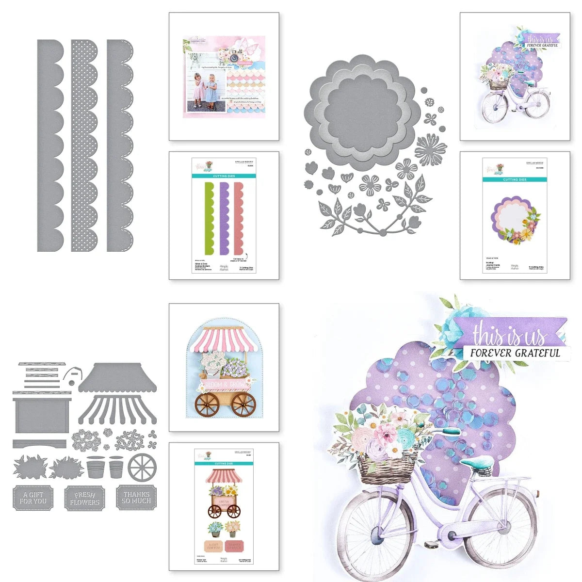 Flower Cart 2025 New Metal Cutting Dies For Diy Scrapbooking Crafts Maker Photo Album Template Handmade Decoration