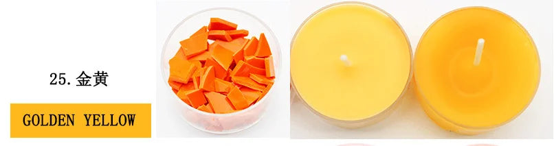 34-color candle dye diy scented candle making pigment flake soy wax pigment color block soy candle making kit diy supplies