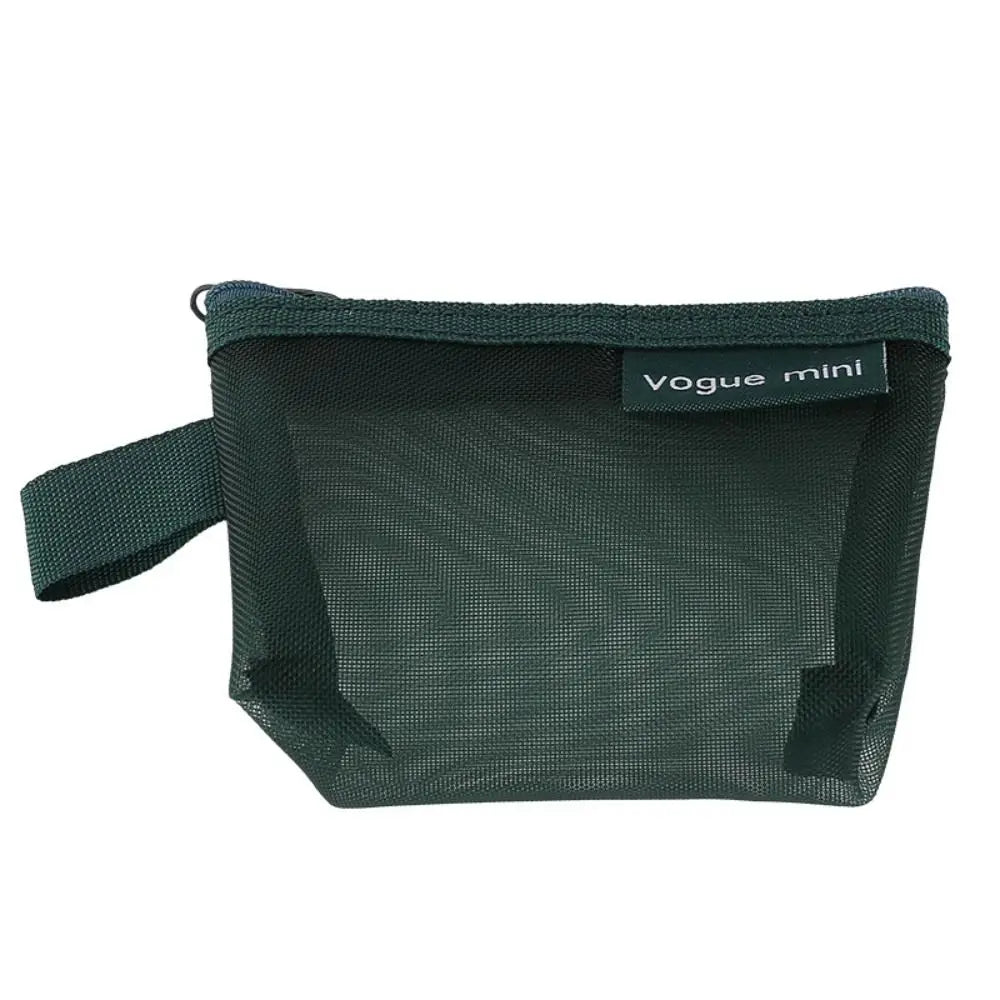 Mesh Storage Bags, Zipper Pouches, Travel Portable Lipstick Bags ID Credit Card Holder Small Coin Purse