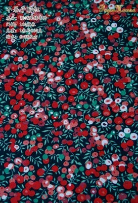 145x50cm Pastoral Floral Poplin Cotton Fabric DIY Children's Wear Cloth Make Bedding Quilt Decoration Home
