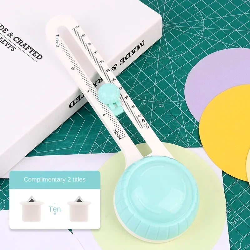 Plastic 2-20cm Circle Paper Cutter Multifunctional Craft Cutting Tools Paper Scrapbooking Cards Cutters For Home Study Offices