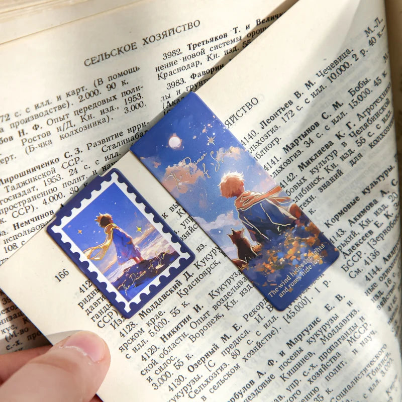 JIANQI 3pcs Journey to the Universe Magnetic Bookmark For Pages Books Readers
