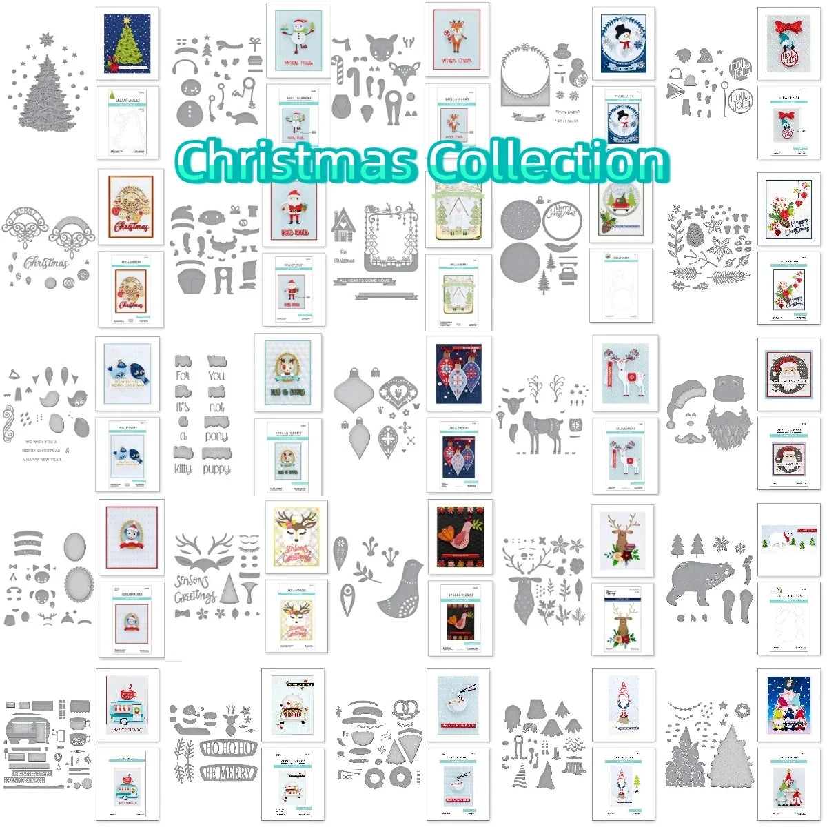 Christmas Collection Part-1 2025 New Metal Cutting Dies For Scrapbook Diary Decoration Embossing Template Diy Greeting Card