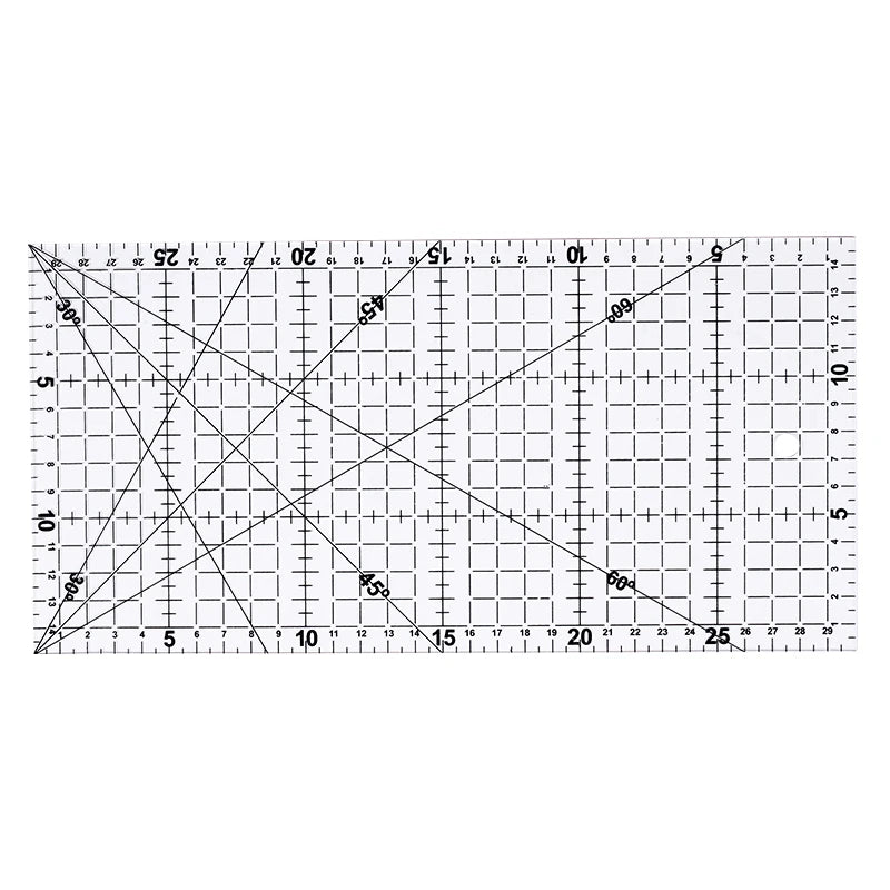 1Pcs Acrylic Multisize Patchwork Ruler Transparent Drawing Ruler Office School Sewing Measuring Supplies Tailor Tools