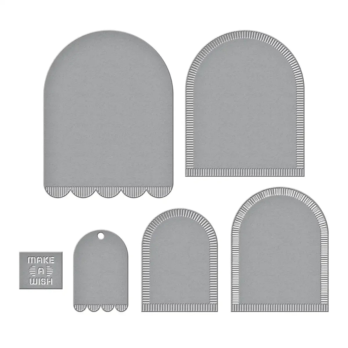 Etched Wishing Arch Label 2025 NEW Cutting Dies Scrapbook Diary Decoration Stencil Embossing Template DIY Greeting Card