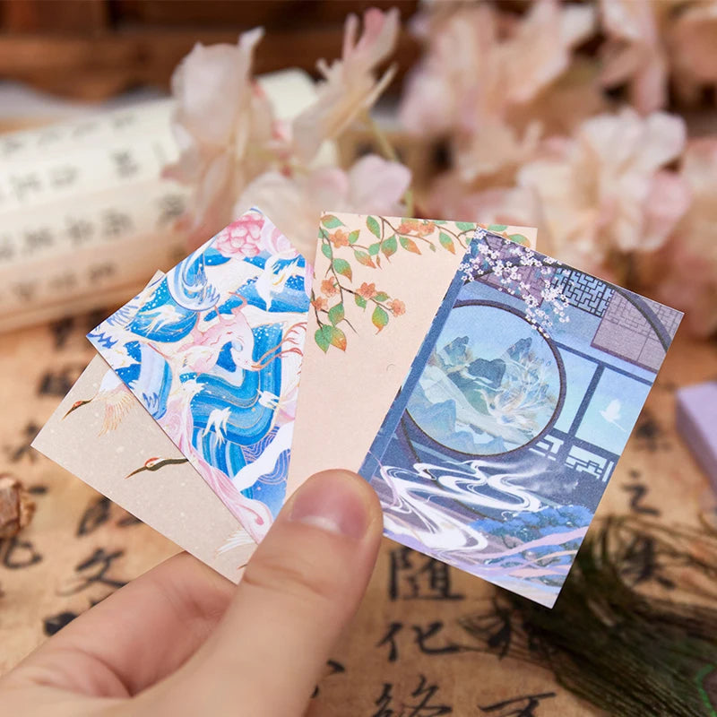 JIANQI 50 pcs Stickers Stickers book Cartoon animation Decorative Scrapbooking material Adhesive Diy Sticker for Diary Album