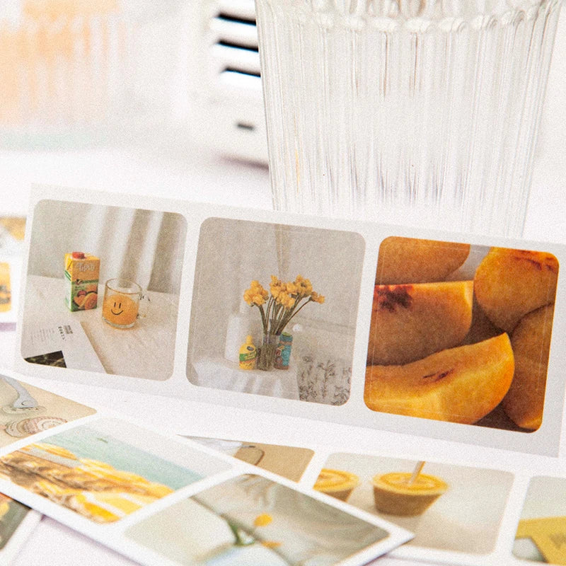 JIANQI 30pcs/pack 90patterns/pack Ins Material Stickers Book Scrapbooking Junk Journal Creative Stationery DIY Deco Stickers