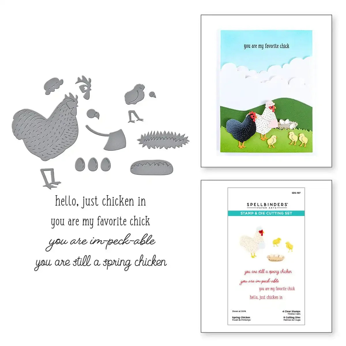 Spring Chicken Clear Stamp 2025 New Metal Cutting Dies For Diy Scrapbooking Crafts Maker Photo Album Template Handmade