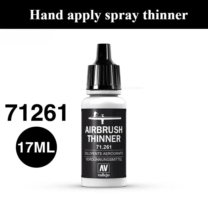 17ml/32ml/60ml/200ml/ Bottle Handmade Action Doll Model Waterborne Spray Apply Thinner DIY Car/boat Color Apply Painting Thinner