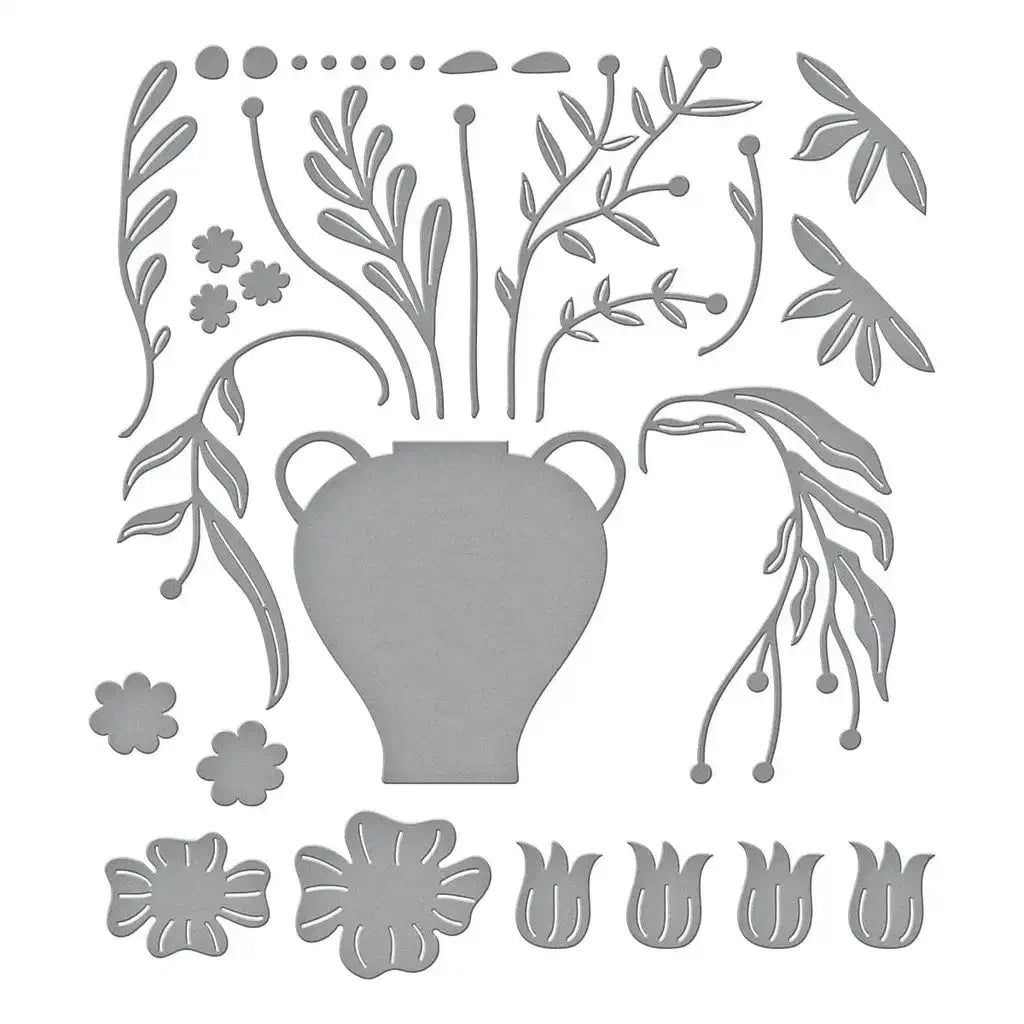 Freshly Picked Angel Trumpet Etching Frame Dies Scrapbook Diary Decoration Stencil Embossing Template DIY Greeting Card Handmade