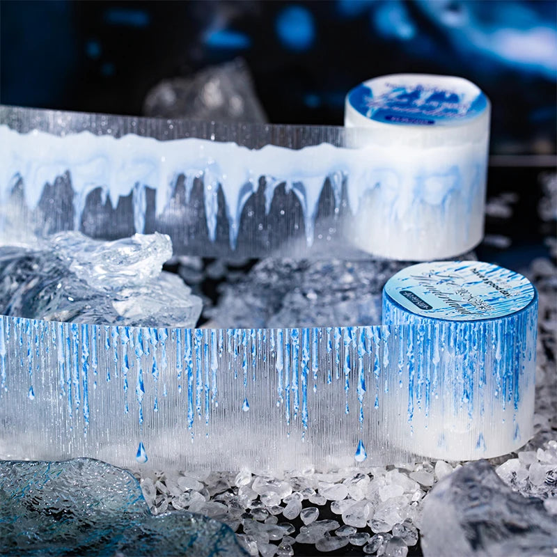 JIANQI 40mm*2m PET Frozen Adventure scenery Tapes Sticker Decorative collage Adhesive Diy Scrapbooking hand made Masking tape