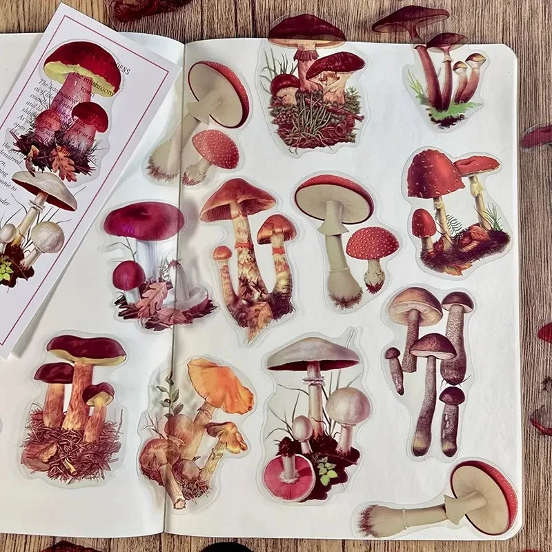 JIANQI 40 Pcs/pack Vintage Creative flower plant Stickers hand tent DIY Stick Labels Scrapbooking Material Junk Journal Supplies