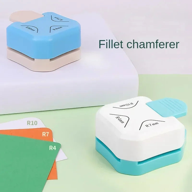 3 Way Corner Rounder Punch, 4mm, 7mm, 10mm 3 in 1 Corner Cutter for Card Making, Laminate, Cardstock, Scrapbooking