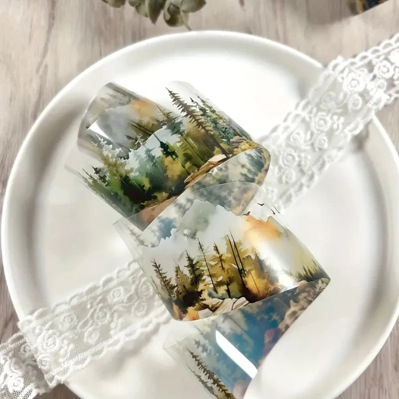 JIANQI 45mm*2m 1pcs/lot Decorative Adhesive tapes trail Scrapbooking DIY Scrapbooking Stickers