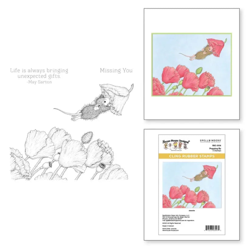 Mouse Flower 2025 New Stamps Scrapbook Diary Decoration Stencil Embossing Template Diy Greeting Card Handmade